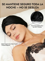 [Negro] SilkSilky-ES Gorros De Dormir 006