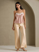 [Toscana] SilkSilky-ES Spaghetti Strap V Neck Top de tirantes 005