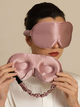[Malva Pálido] SilkSilky-ES 22Momme Antifaces De Dormir 004