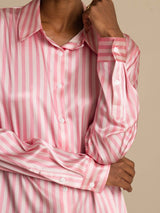 [Raya Rosa] SilkSilky-ES Long Sleeve Lapel Collar Blusas de Mujer 004
