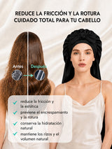 [Negro] SilkSilky-ES Gorros De Dormir 003