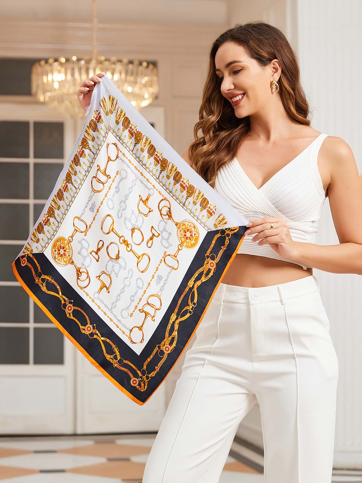 [P038] SilkSilky-ES Seda Pura Scarf 003,