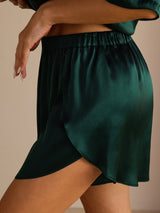[Verde Oscuro] SilkSilky-ES Pantalones cortos de mujer 006