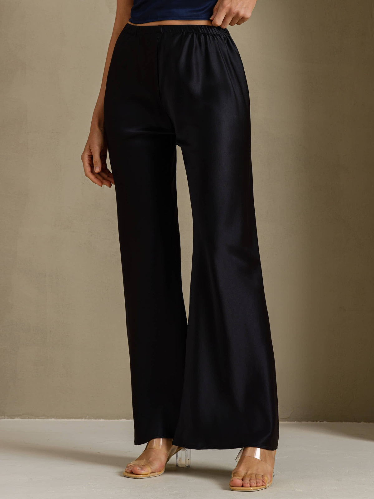 [Negro] SilkSilky-ES Pantalones de mujer 001