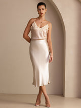 [Beige] SilkSilky-ES Falda 006