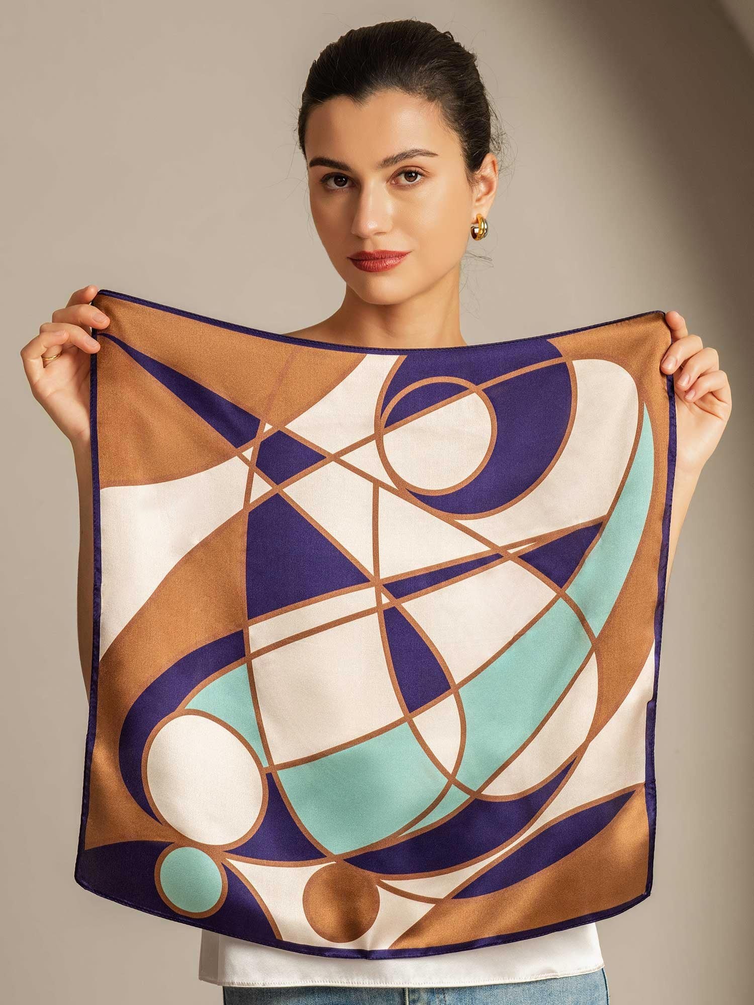 [P104] SilkSilky-ES Seda Pura Scarf 003,