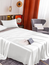 [Blanco] SilkSilky-ES 19Momme Juego de ropa de cama 004