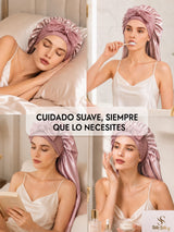 [Rosa] SilkSilky-ES Gorros De Dormir 006