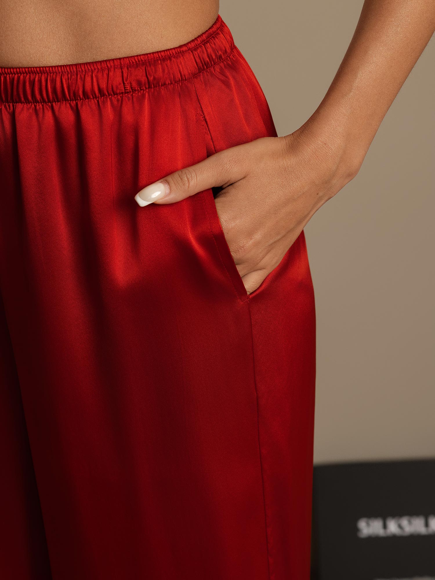 [Vino] SilkSilky-ES Seda Pura Womens Pants 006