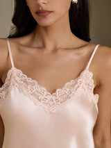 [Rosa] SilkSilky-ES V Neck Top de tirantes 004
