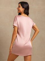 [PielDeMelocotón] SilkSilky-ES 19Momme Seda Nightgown 002