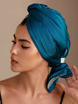 [Azul Real] SilkSilky-ES Turbante Para El Cabello 004