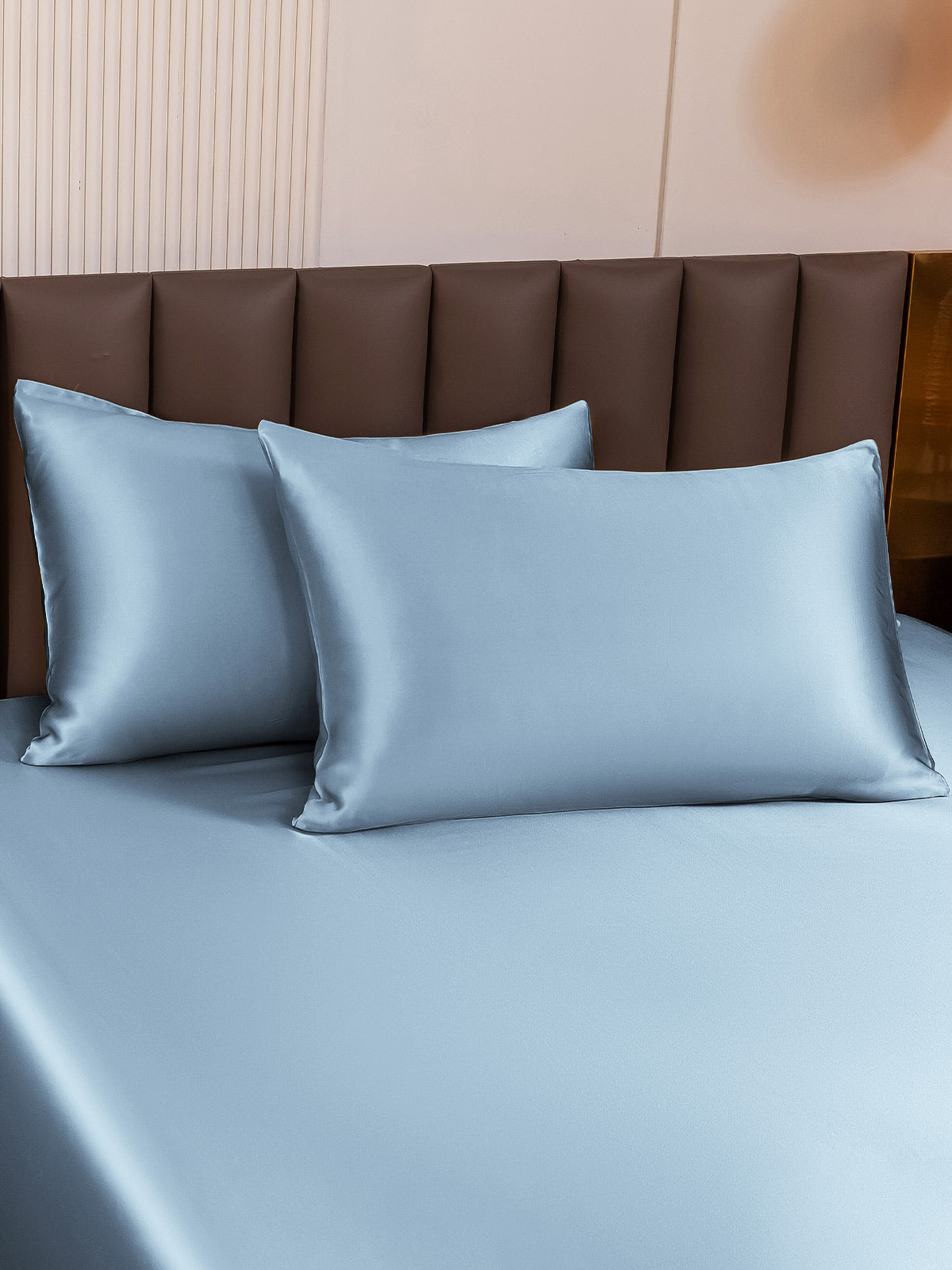 [Azul Claro] SilkSilky-ES 19Momme Seda Pura Pillowcase 001