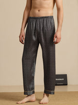 [Ginkgo Negro] SilkSilky-ES Mens Sleep Bottoms 001