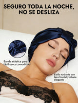 [Azul Oscuro] SilkSilky-ES Gorros De Dormir 004