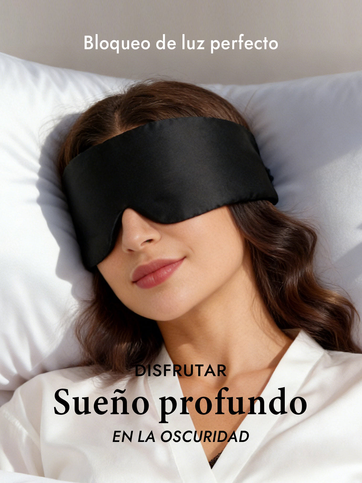 [Negro] SilkSilky-ES 19Momme Pure Silk Eye Mask 003