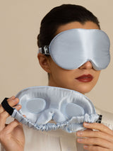 [Azul Claro] SilkSilky-ES 22Momme Antifaces De Dormir 001