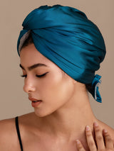 [Azul Real] SilkSilky-ES Turbante Para El Cabello 001