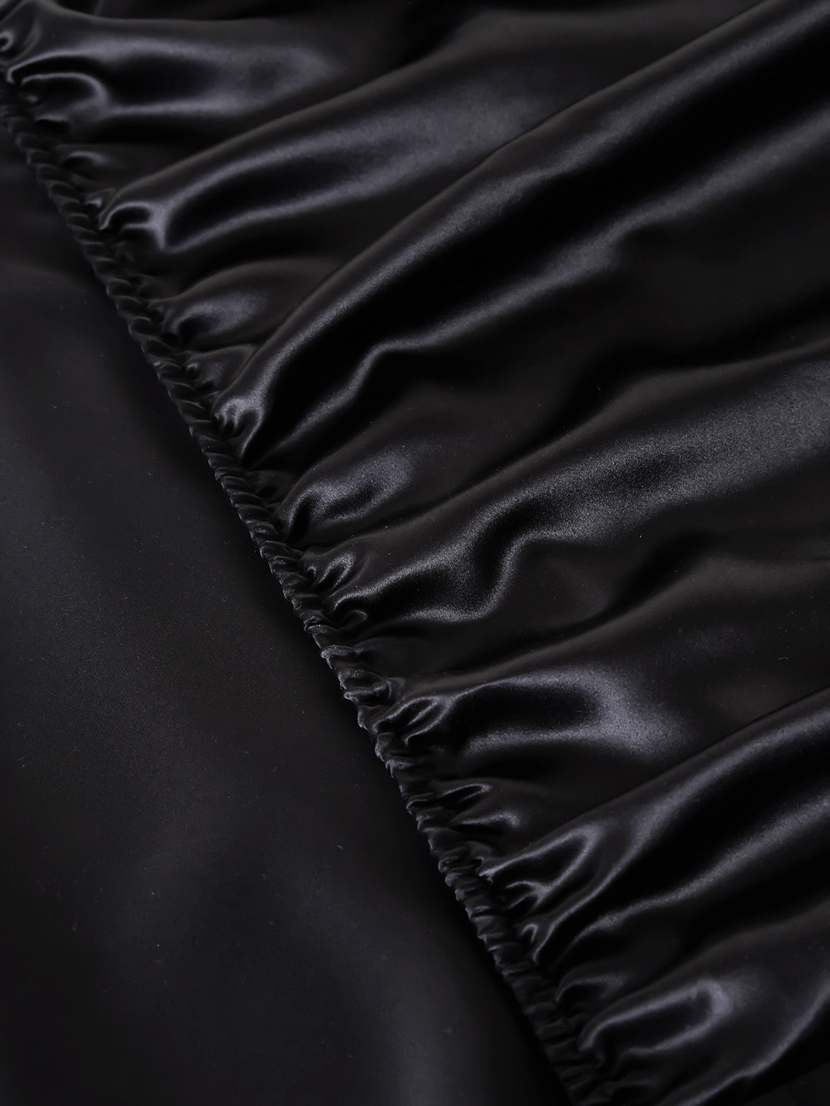 [Negro] SilkSilky-ES 25Momme Seda Pura Sheet 003