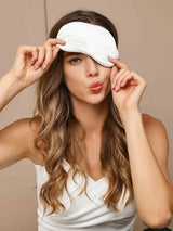 [Blanco] SilkSilky-ES Antifaces De Dormir 003