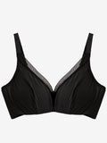 SilkSilky ES Tejido de seda Bra Negro 004