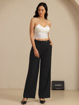 [Blanco] SilkSilky-ES Spaghetti Strap V Neck Top de tirantes 007
