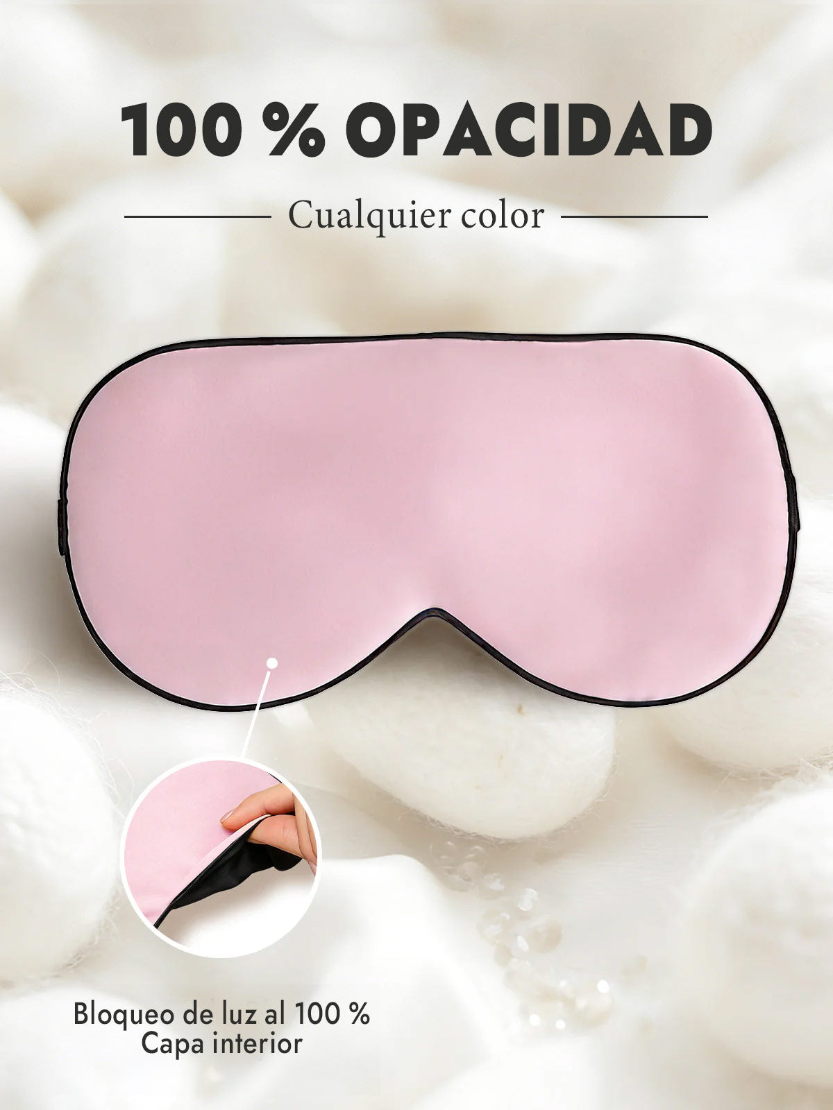 [Rosa Claro] SilkSilky-ES Antifaces De Dormir 001