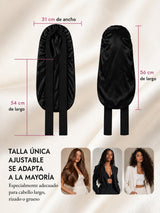 [Negro] SilkSilky-ES Gorros De Dormir 004