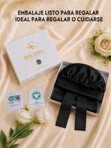 [Negro] SilkSilky-ES Gorros De Dormir 007