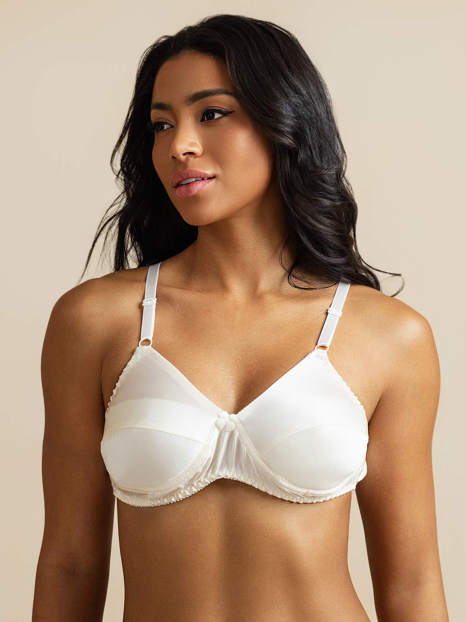 [Blanco] SilkSilky-ES Seda Pura Bra 005,