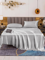 [Plata] SilkSilky-ES 19Momme Juego de ropa de cama 002