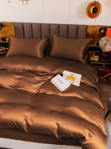 [Café] SilkSilky-ES 19Momme Seda Pura Bedding Set 006