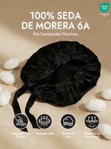 [Negro] SilkSilky-ES Gorros De Dormir 002