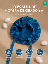 [Azul Real] SilkSilky-ES Gorros De Dormir 002