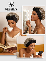 [Leopardo] SilkSilky-ES Gorros De Dormir 005