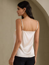 [Beige] SilkSilky-ES Spaghetti Strap Top de tirantes 002