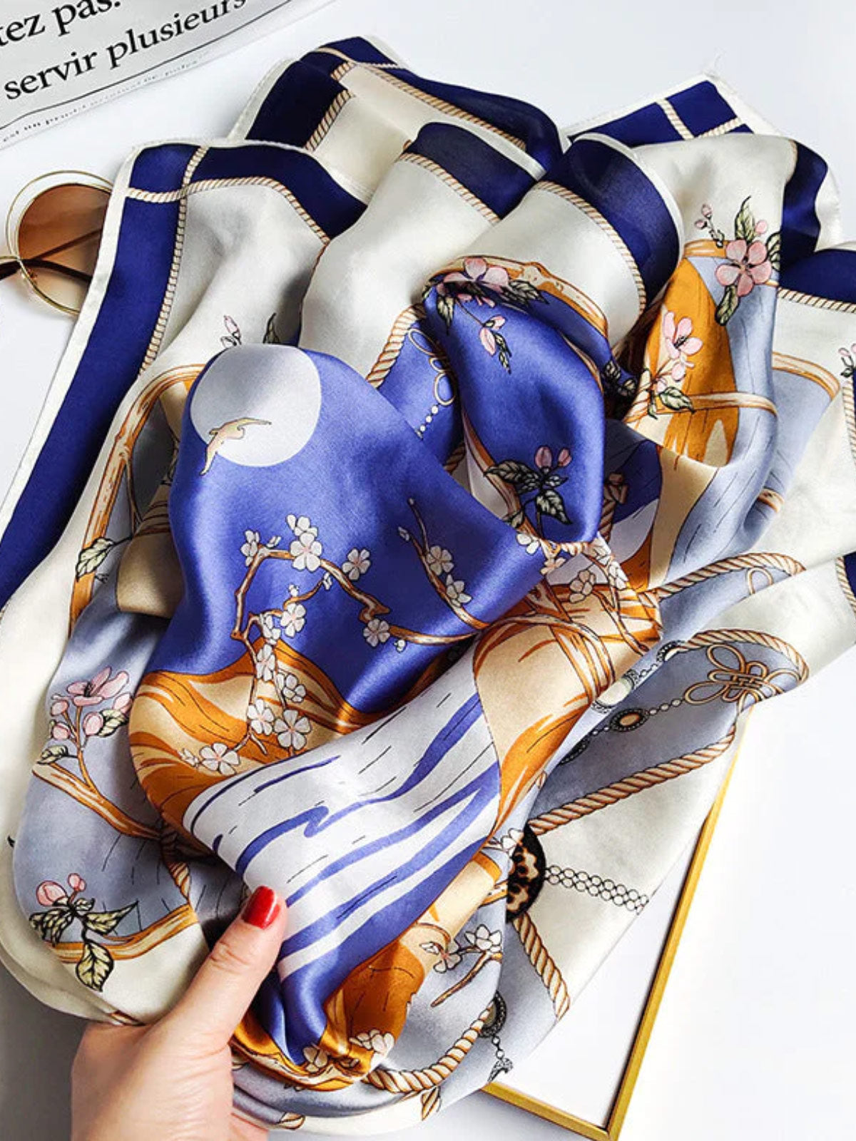 [P012] SilkSilky-ES Seda Pura Scarf 003,