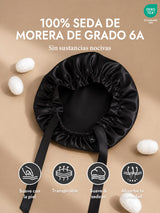 [Negro] SilkSilky-ES Gorros De Dormir 002