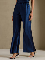 [Azul Oscuro] SilkSilky-ES Pantalones de mujer 001