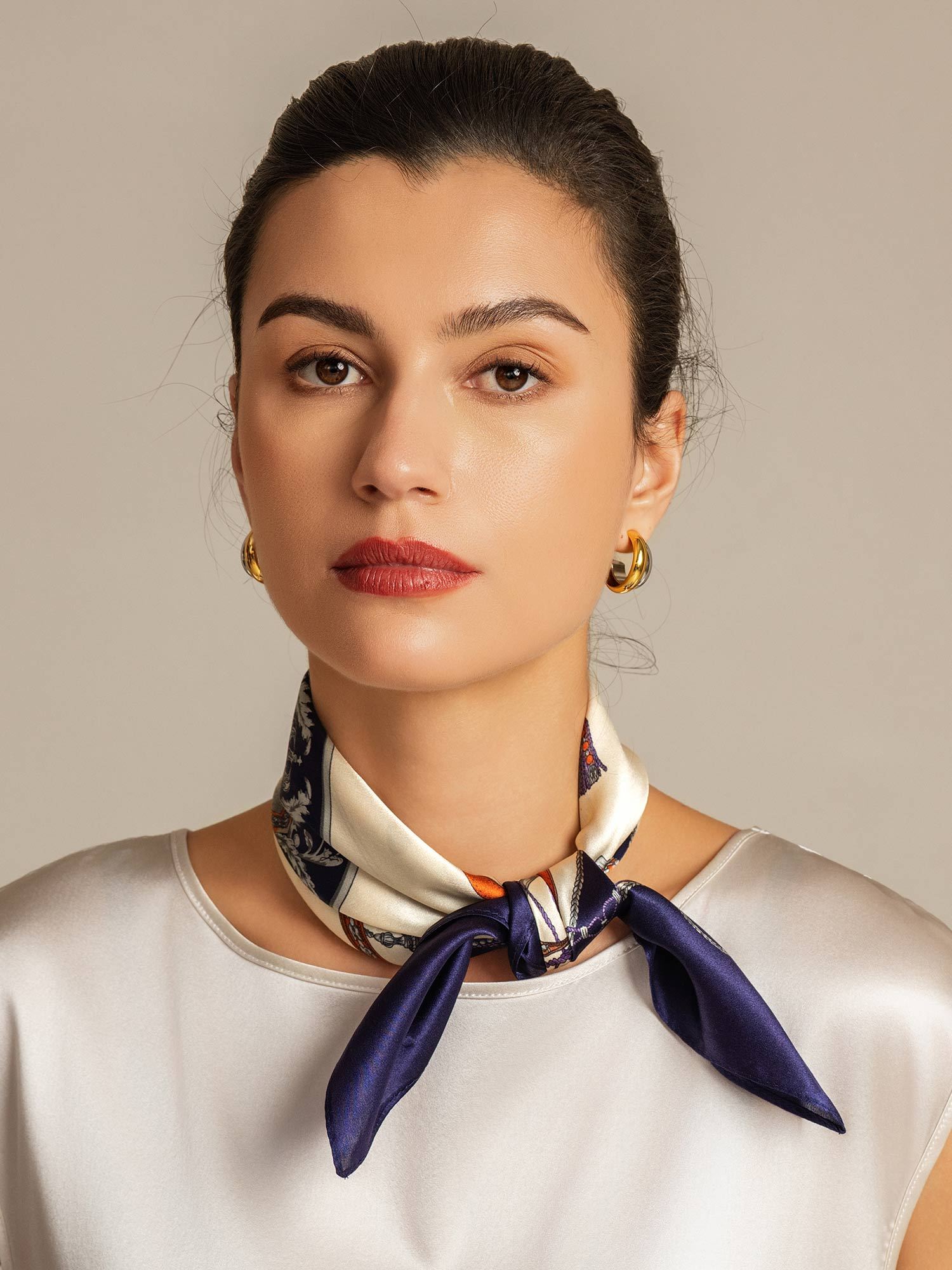 [P097] SilkSilky-ES Seda Pura Scarf 003,