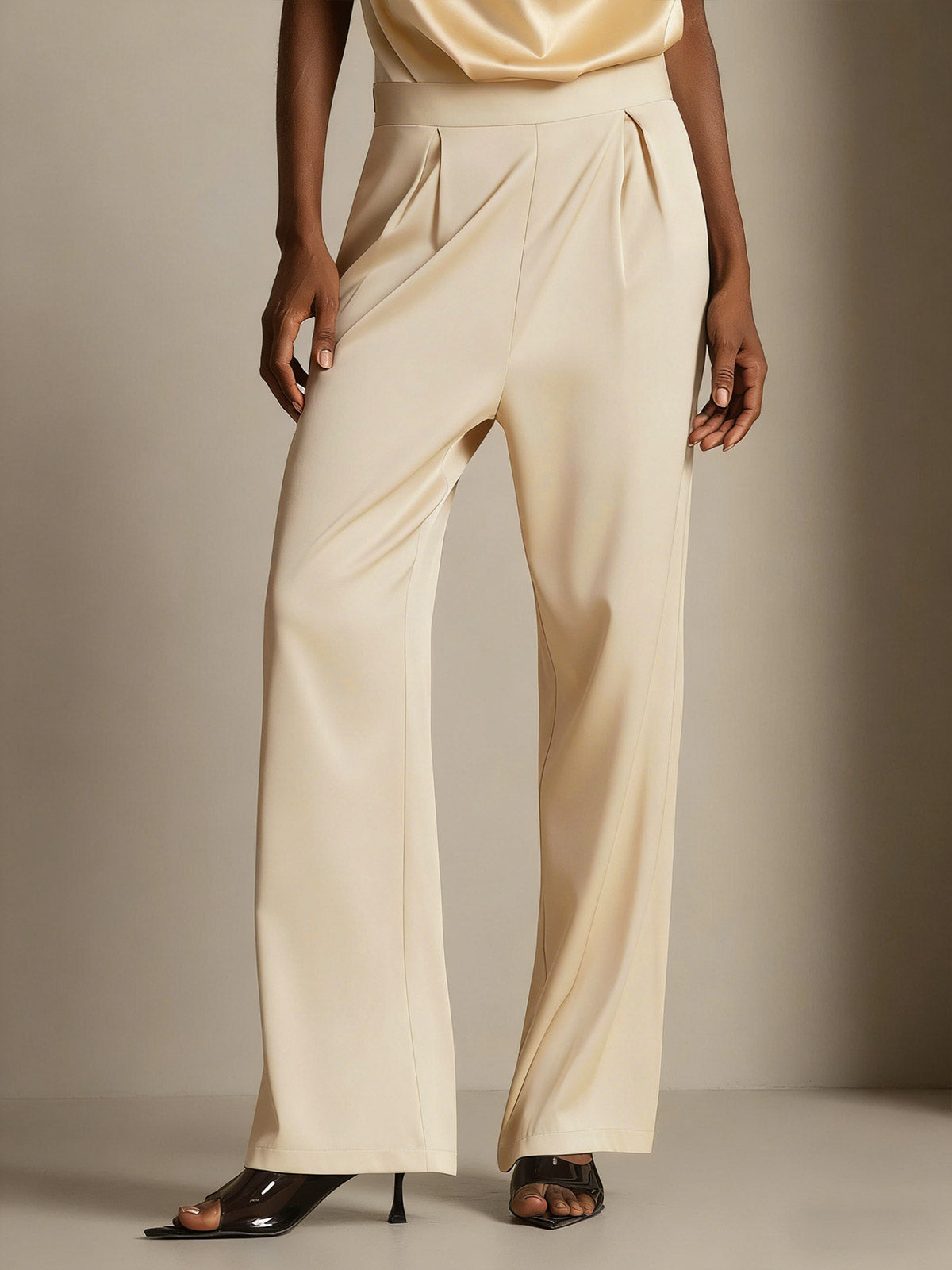 [Champán] SilkSilky-ES 19Momme Pantalones de mujer 006