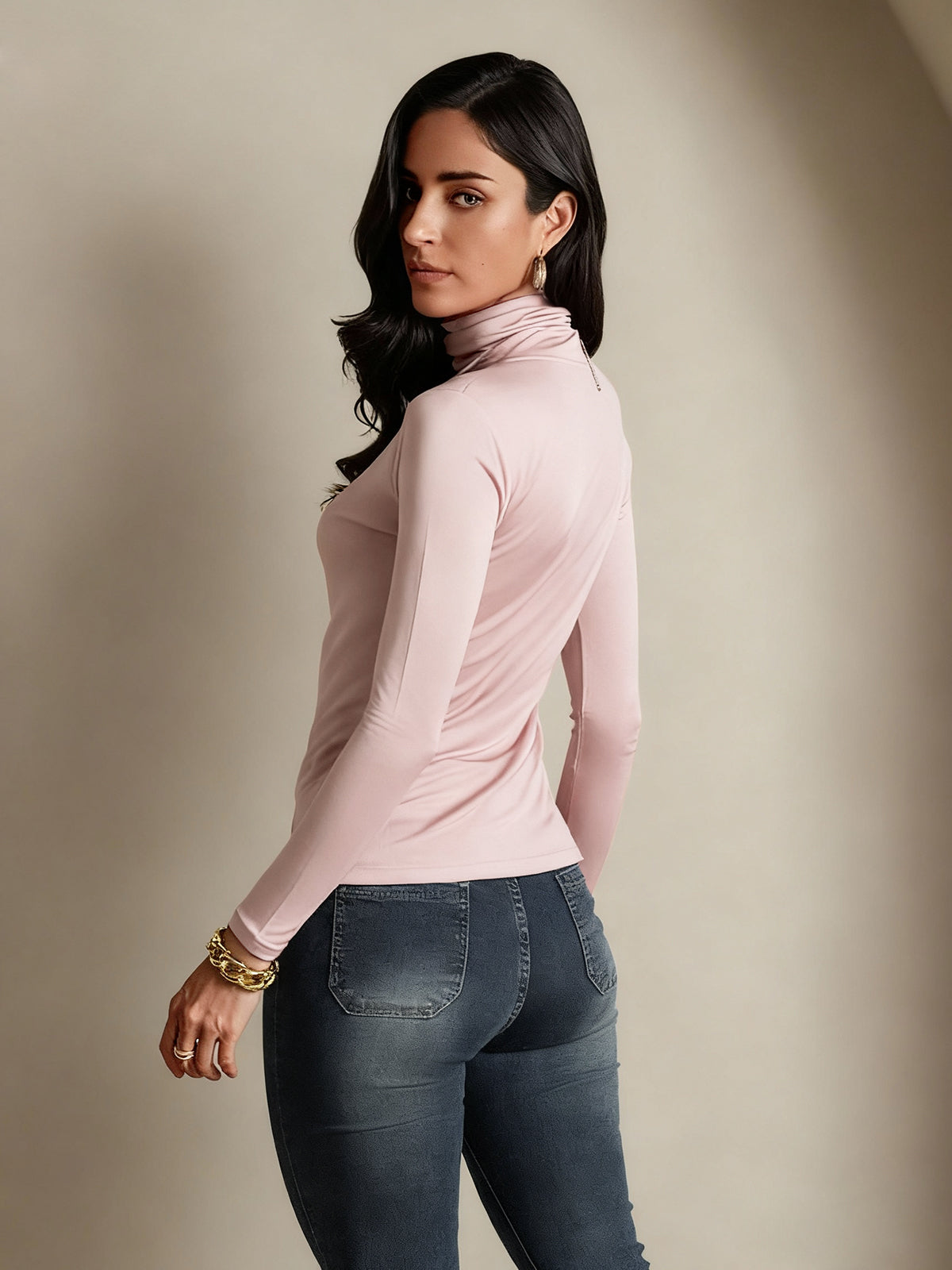 [Rosa Coral] SilkSilky-ES Seda Womens T-Shirt 002,