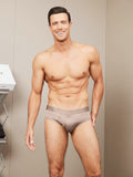 SilkSilky ES Tejido de seda Mens Underwear Café 005