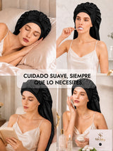 [Negro] SilkSilky-ES Gorros De Dormir 006
