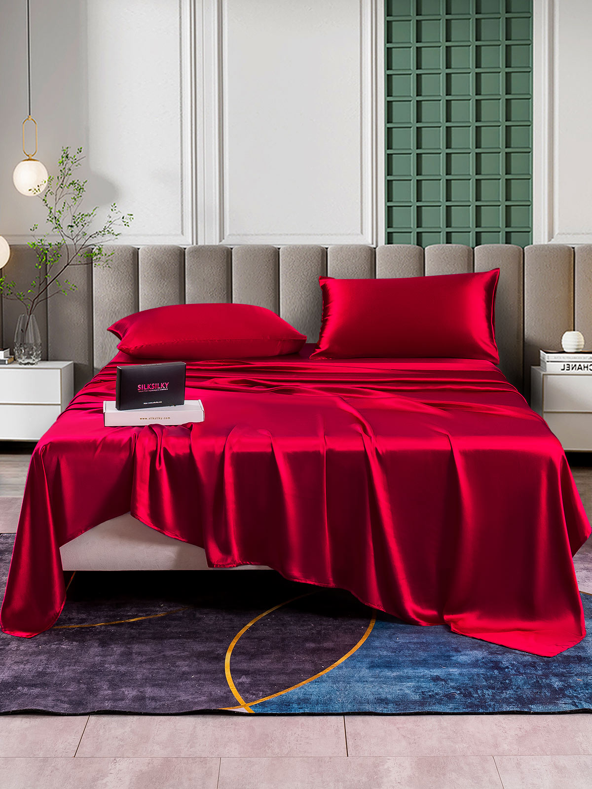 [Vino] SilkSilky-ES 25Momme Seda Pura Bedding Set 002