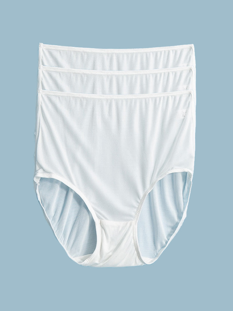 SilkSilky-ES Tejido de seda Panty Blanco 003