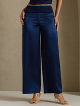 [Azul Oscuro] SilkSilky-ES Pantalones de mujer 003