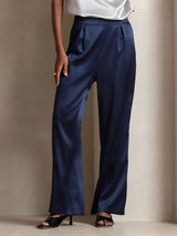 [Azul Oscuro] SilkSilky-ES Pantalones de mujer 001