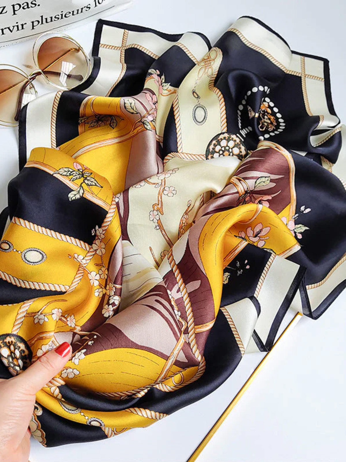 [P010] SilkSilky-ES Seda Pura Scarf 004,