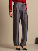 [Gris] SilkSilky-ES 32Momme Seda Womens Pants 003